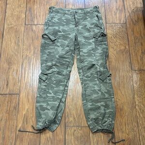 No Boundaries Green Camouflage Joggers